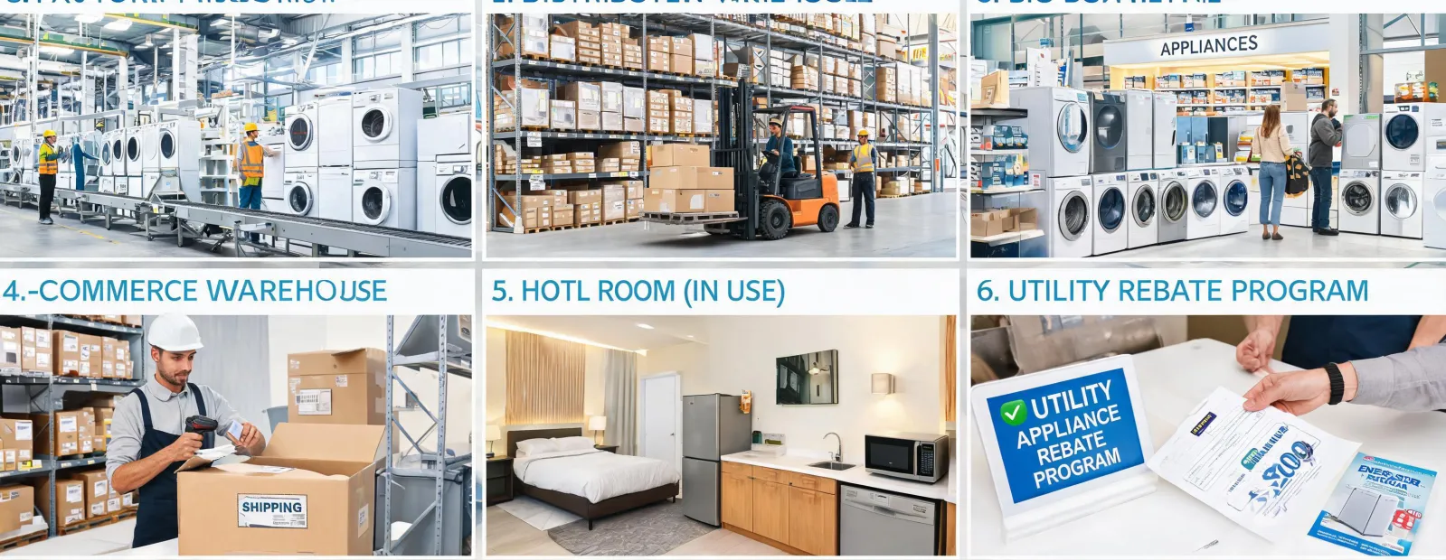 Retail and importer channels for home appliances
